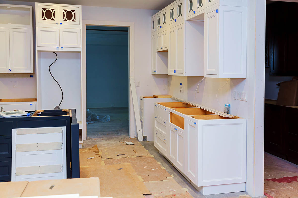 start of kitchen renovation and installment