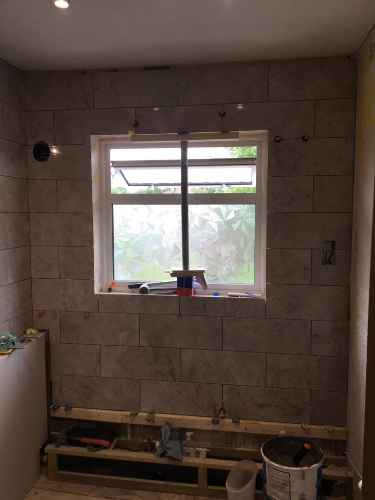 Complete Bathroom Renovation in Redhil - in progress