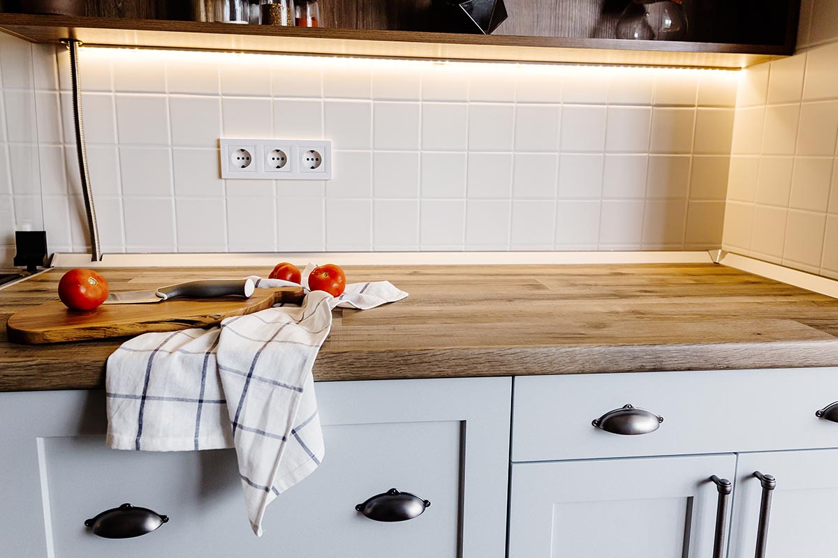 revamped kitchen countertop